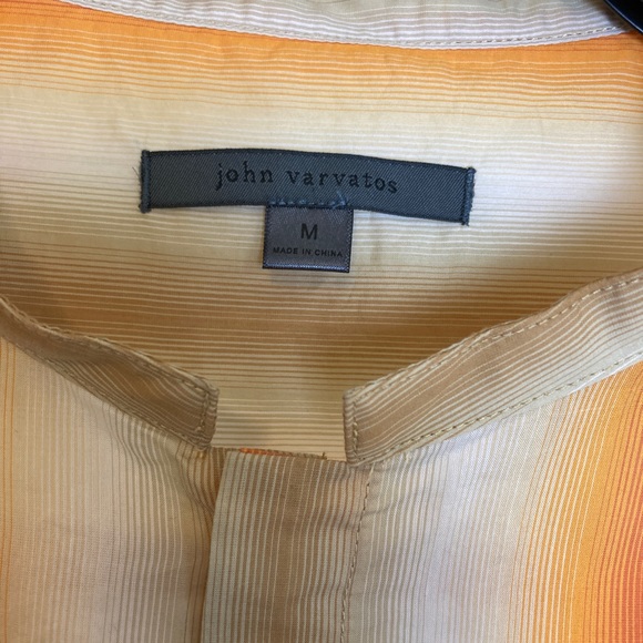 *SOLD* John Varvatos Striped Long Sleeve Shirt Sz M - Picture 4 of 6